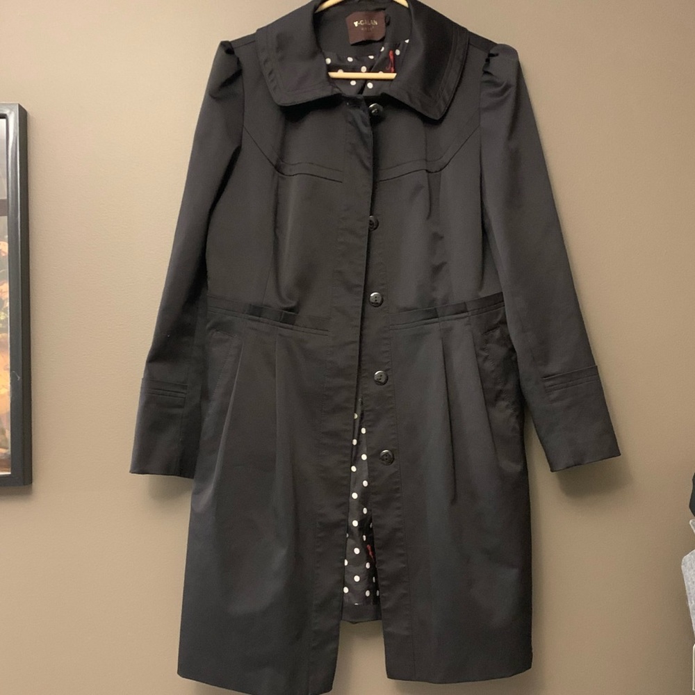 Asian Designer Black Trench Coat